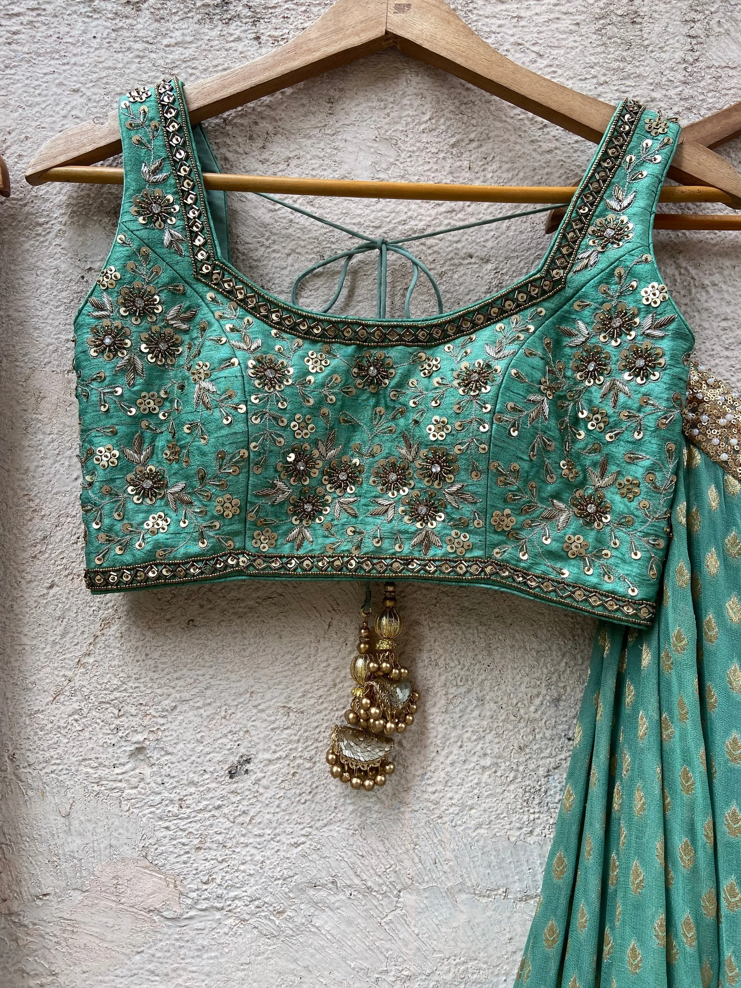 Jade Green  Lehenga Set