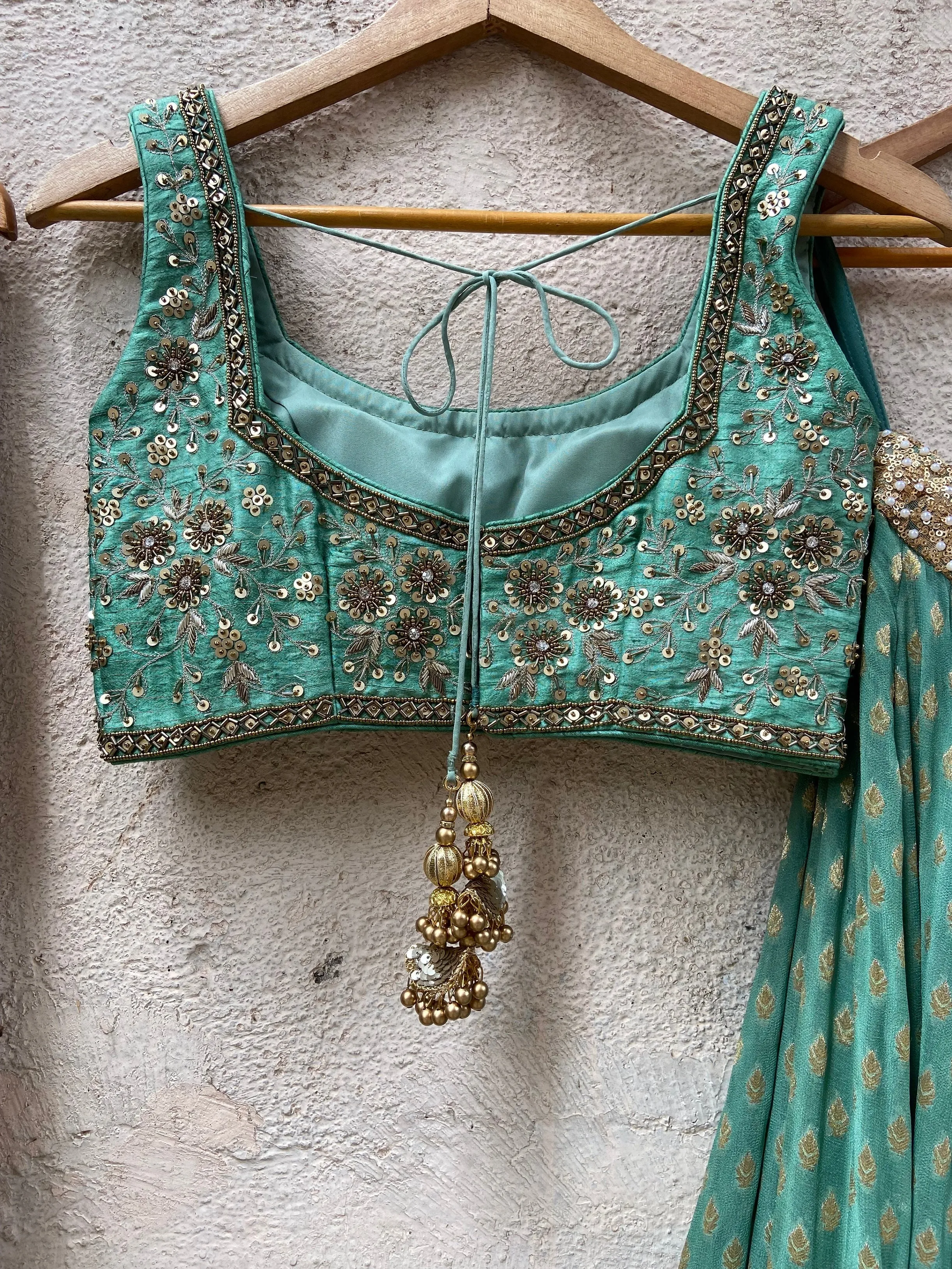 Jade Green  Lehenga Set