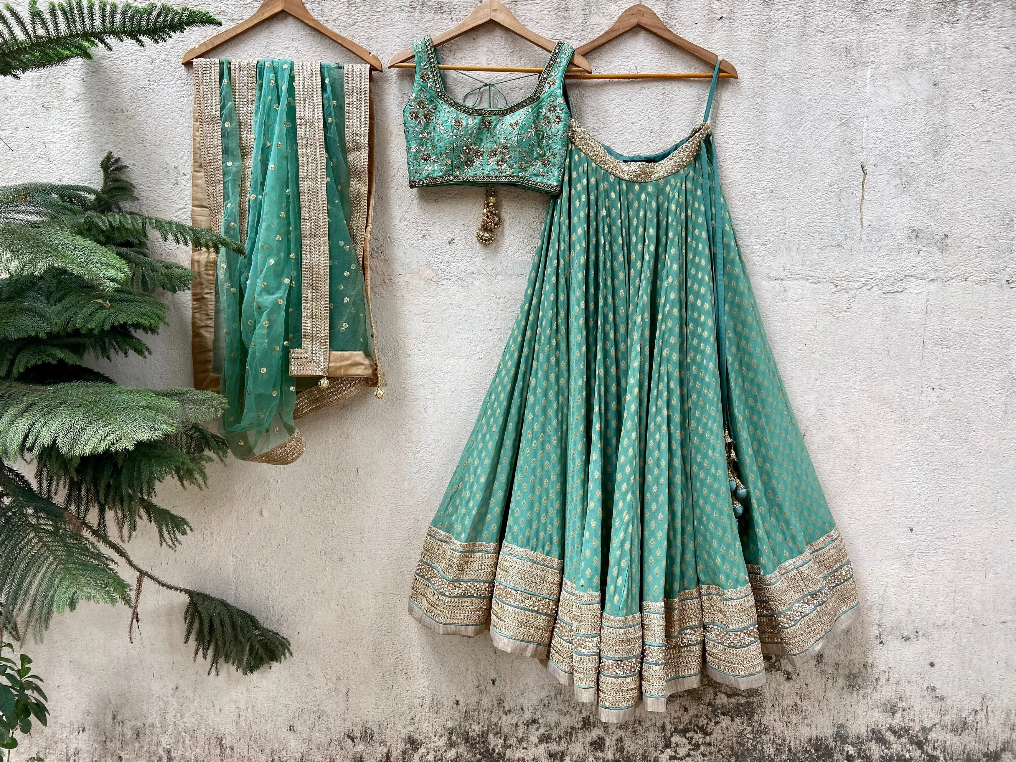 Jade Green  Lehenga Set