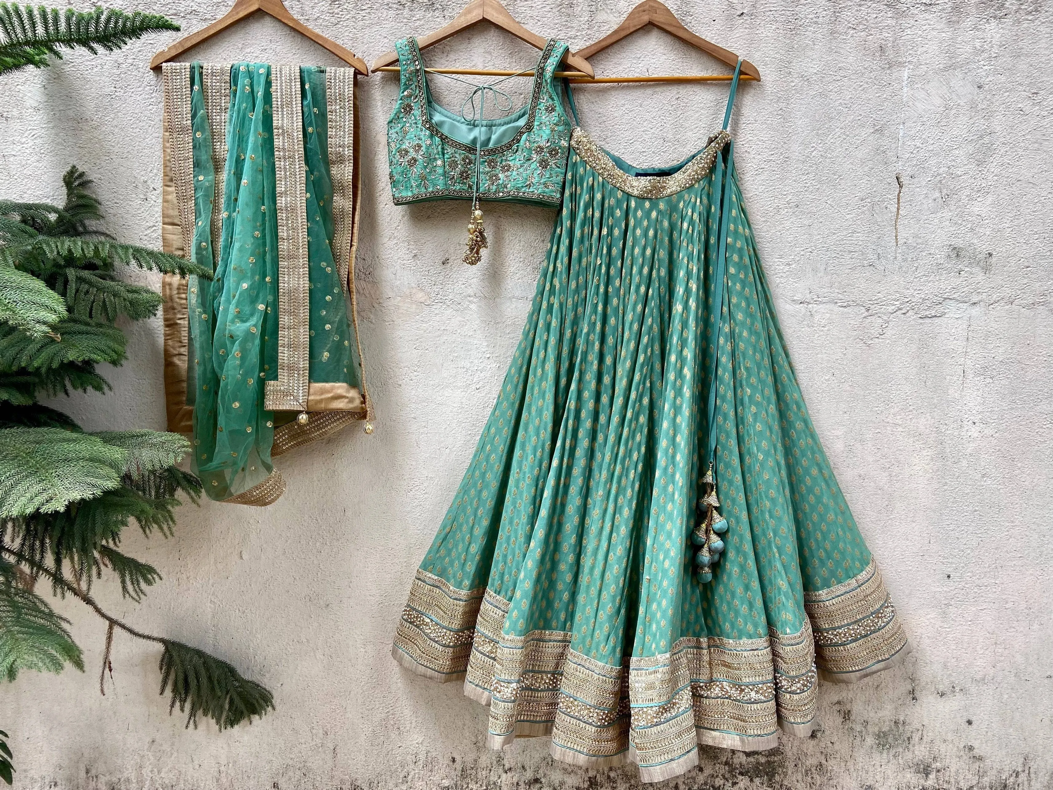 Jade Green  Lehenga Set