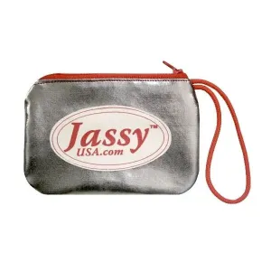 Jassy Rhythmic Gymnastics Shoe Pouch – Color: Metallic Platinum