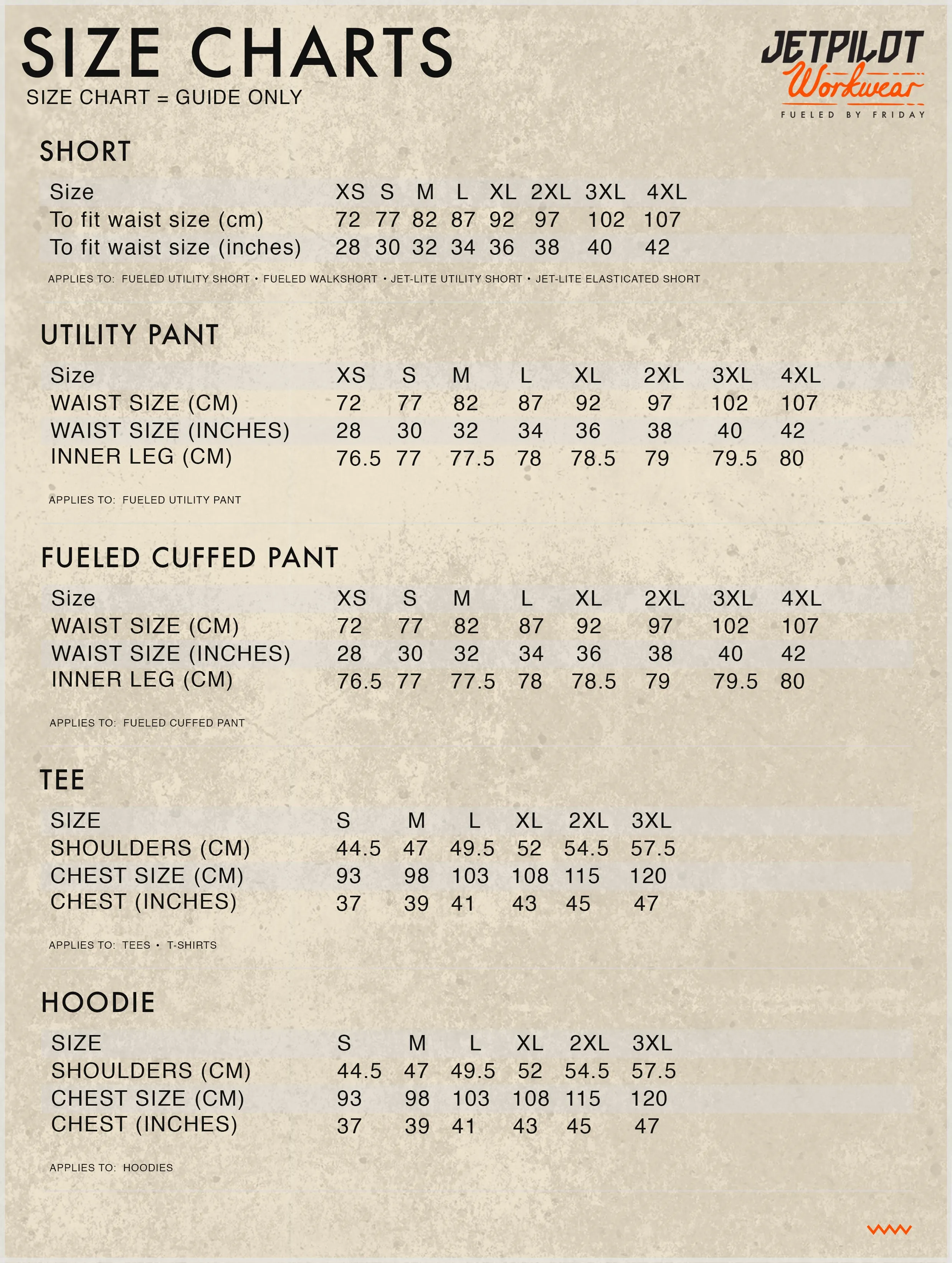 Jet Pilot JPW05 Fueled Walkshort