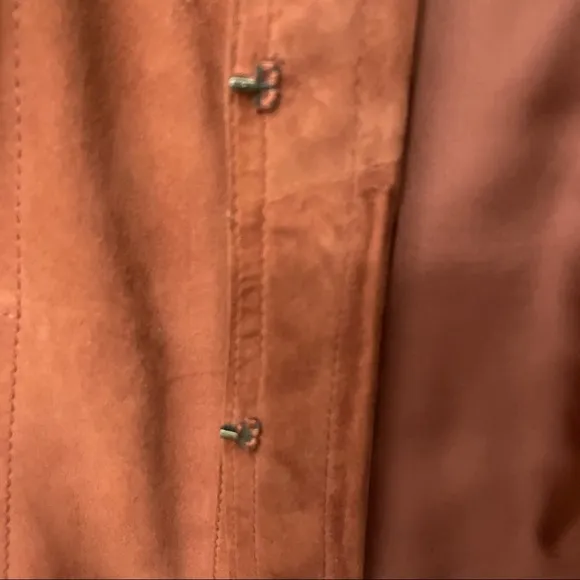 Jones New York Suede Jacket | Rust Brown | Size M