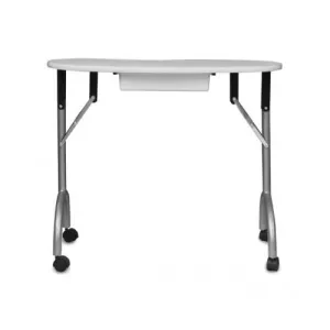 June Portable Manciure Table White with FREE Arm Rest