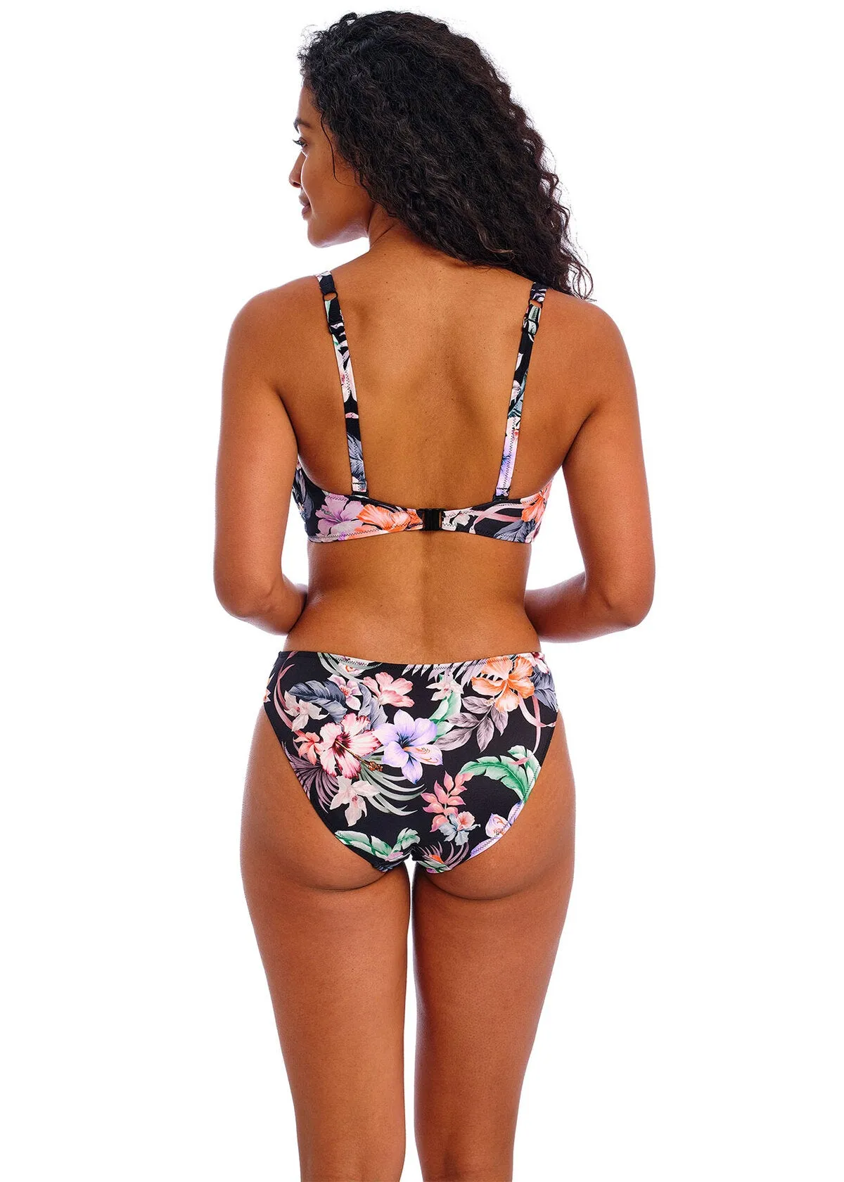 Kamala Bay Underwire Bralette Bikini Top In Midnight