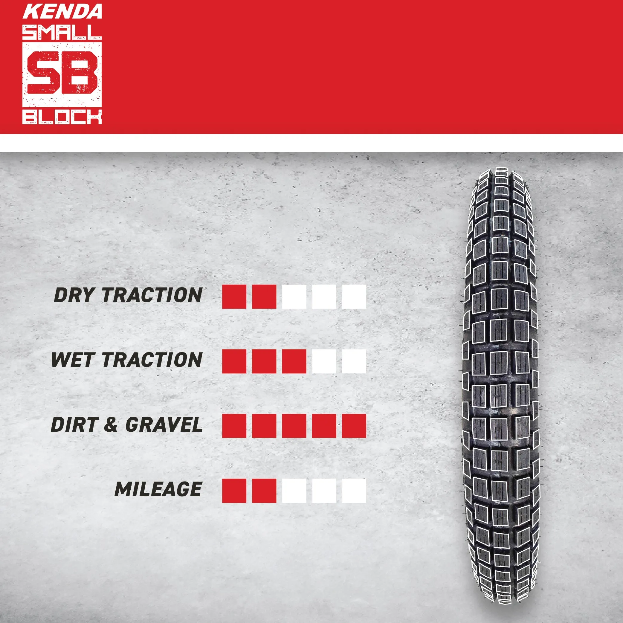 Kenda Small Block 3.00-17 K262 Tires & 275/300-17 Tubes w/ Keychain (2-Pack)