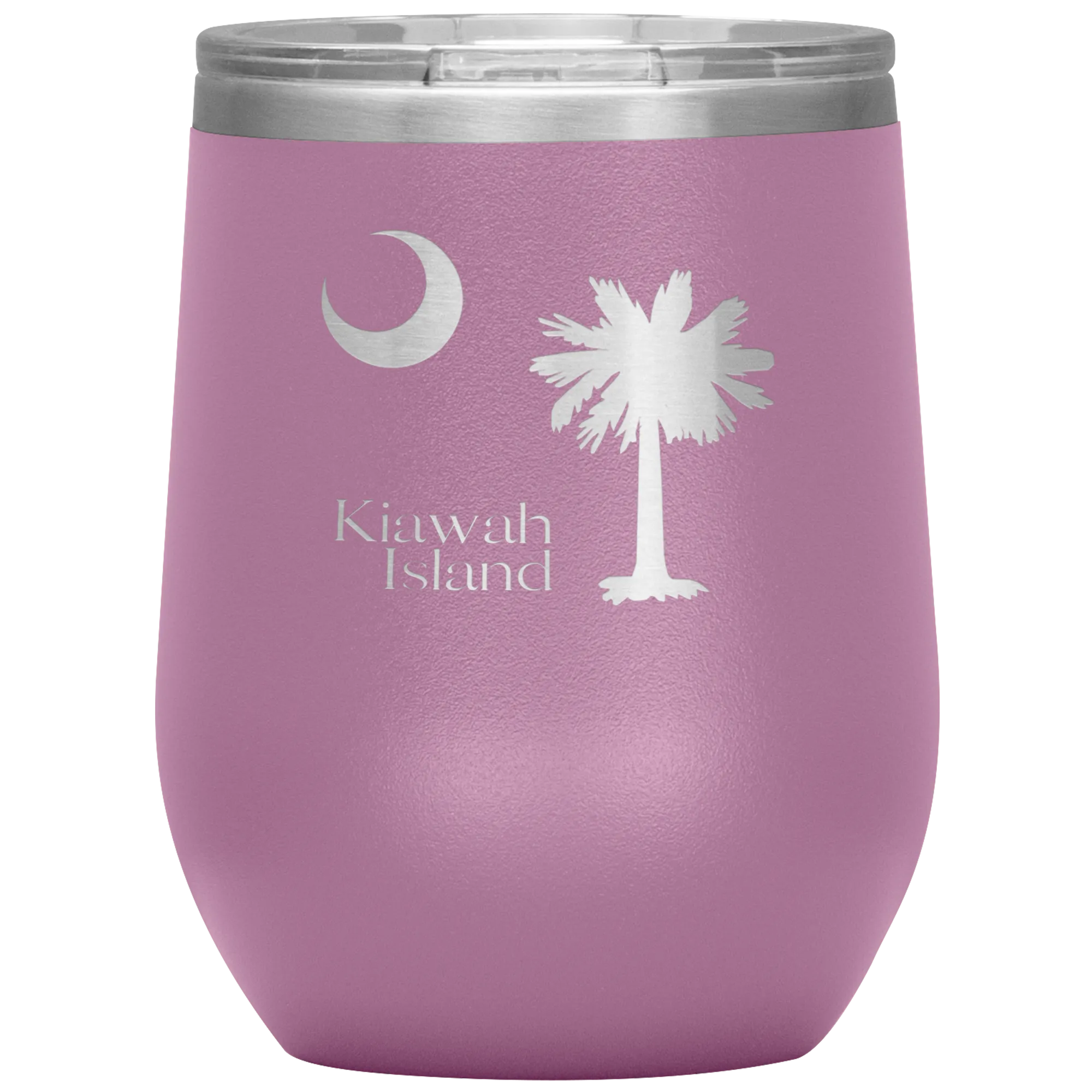 Kiawah Island Palm Tree Wine Tumbler