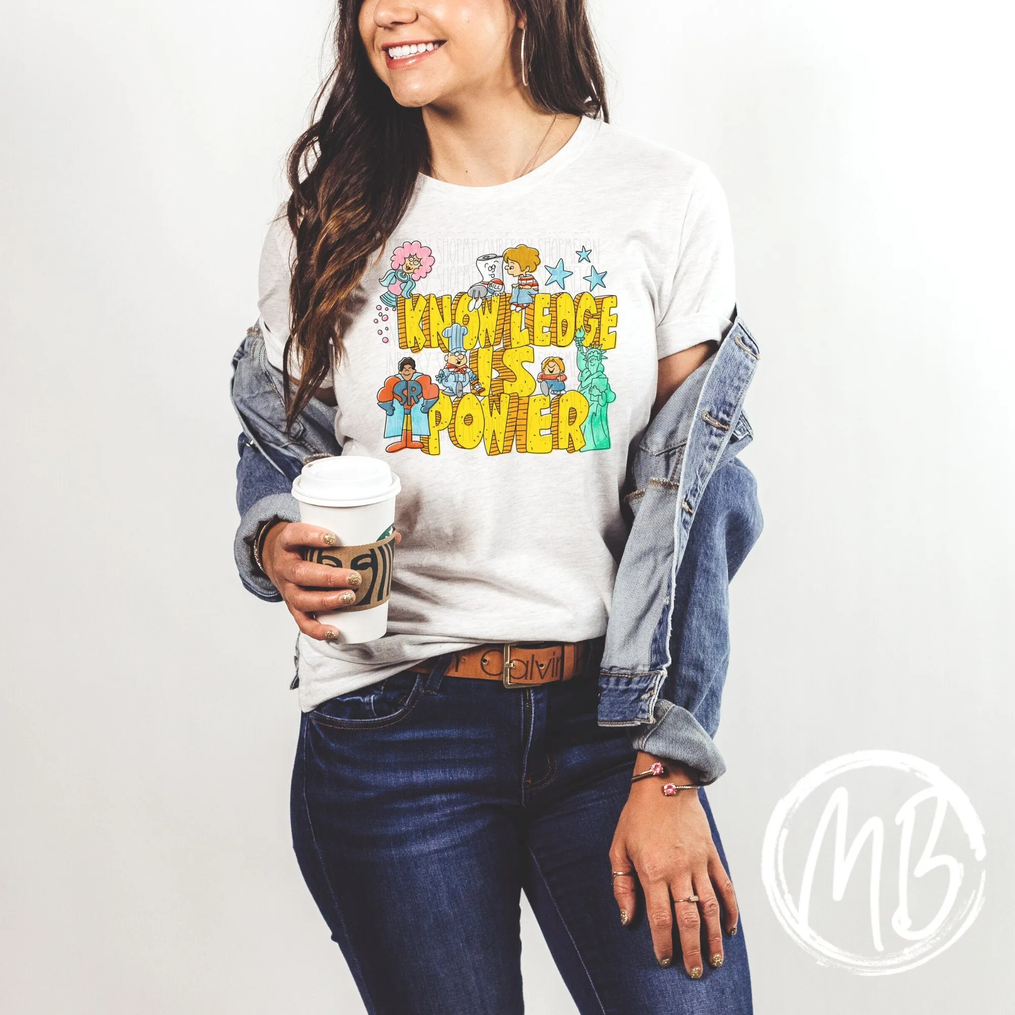 Knowledge is Power Adult Tee