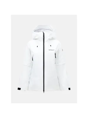 Kurtka na narty damska Peak Performance W Edge Insulated Jacket biały