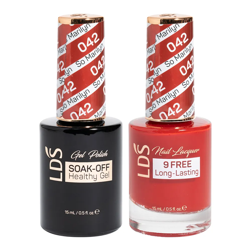 LDS Holiday Gift Bundle: 7 Gel & Lacquer, 1 Base Gel, 1 Top Gel - 056, 084, 042, 032, 140, 136, 003