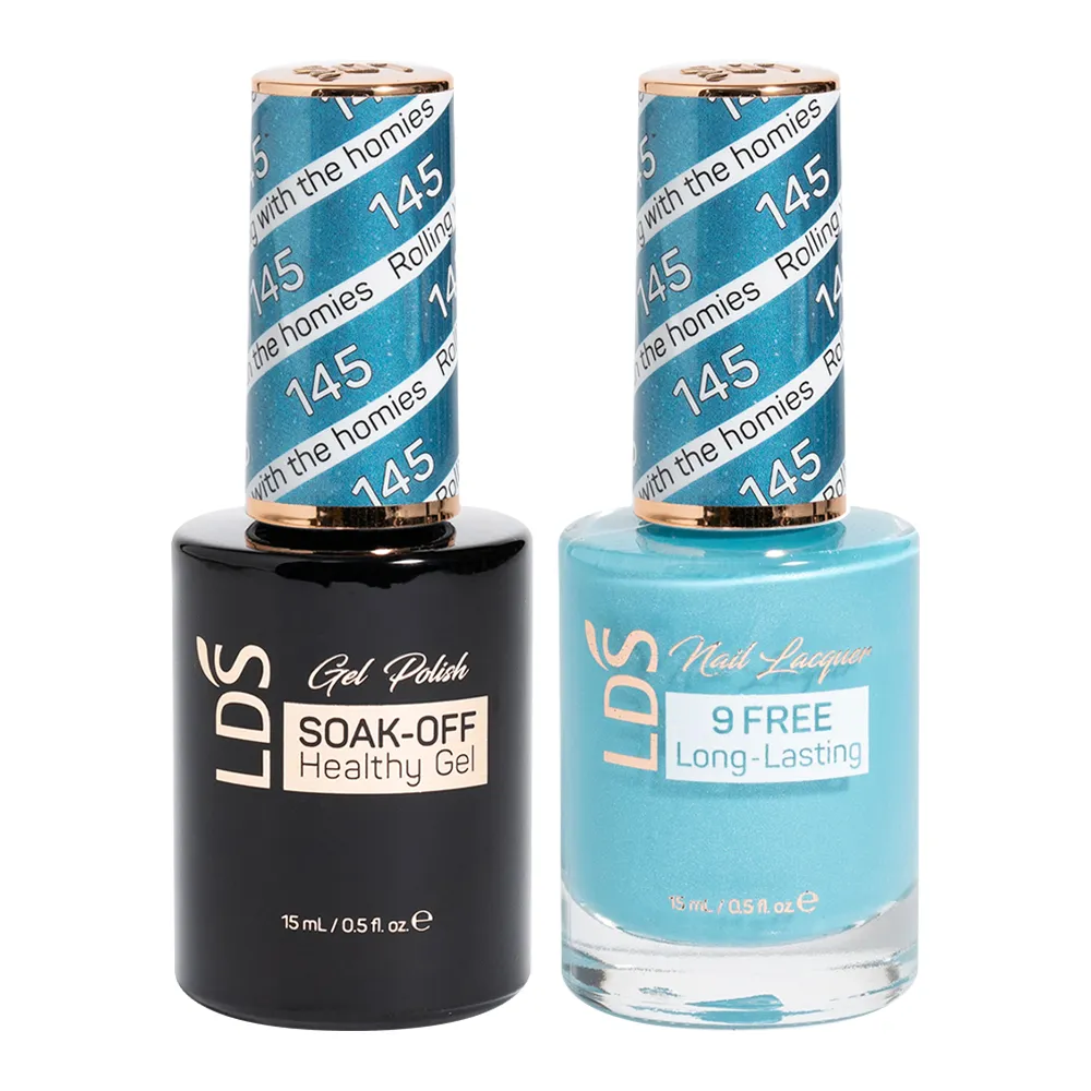 LDS Holiday Gift Bundle: 7 Gel & Lacquer, 1 Base Gel, 1 Top Gel - 143, 145, 142, 072, 147, 146, 089