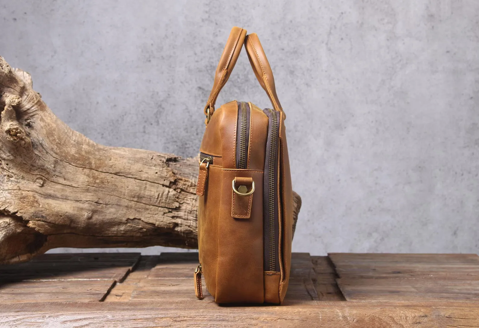 Leather Briefcase, Leather Messenger Bag