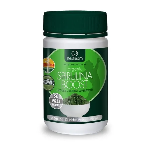 Lifestream Spirulina Cert. Org 500mg 500s
