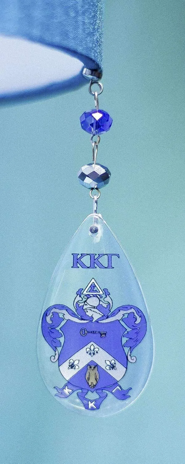 Logo Crystal - Crest - Kappa Kappa Gamma (Set of 3) MAGNETIC ORNAMENT