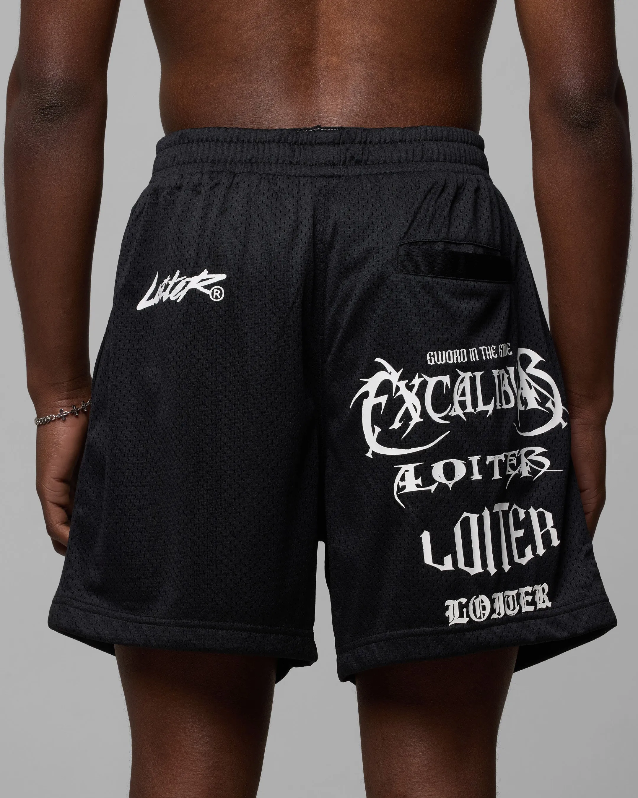 Loiter Excalibur Mesh Shorts Black