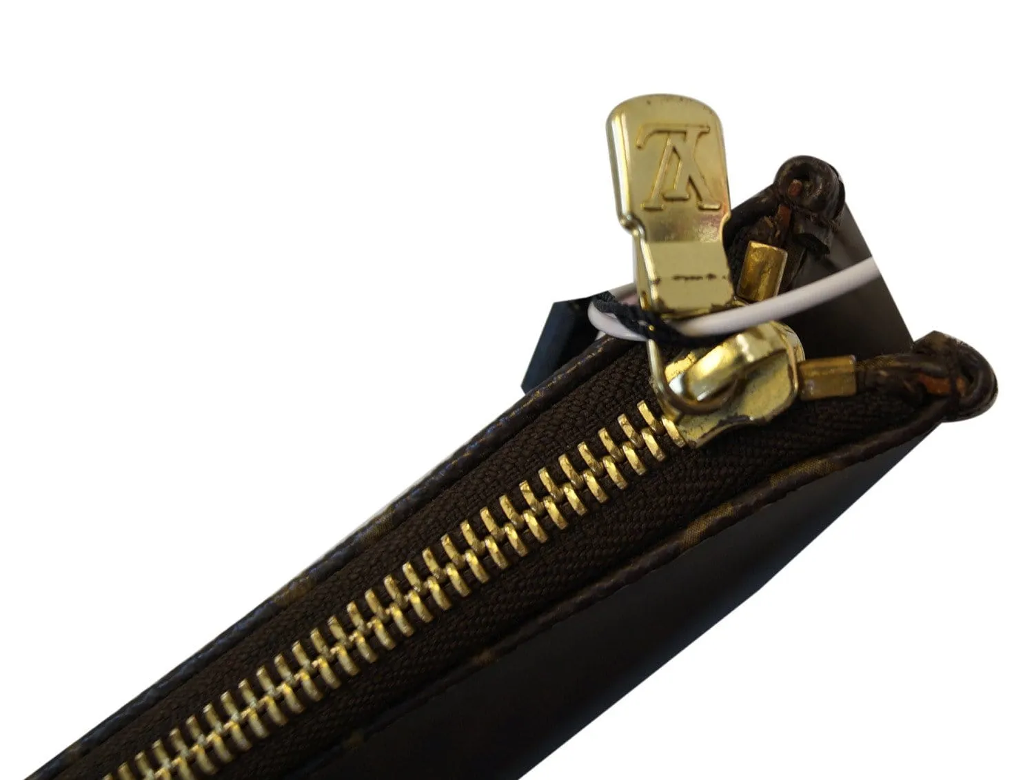 LOUIS VUITTON Monogram Brown Poche Documents Briefcase Clutch