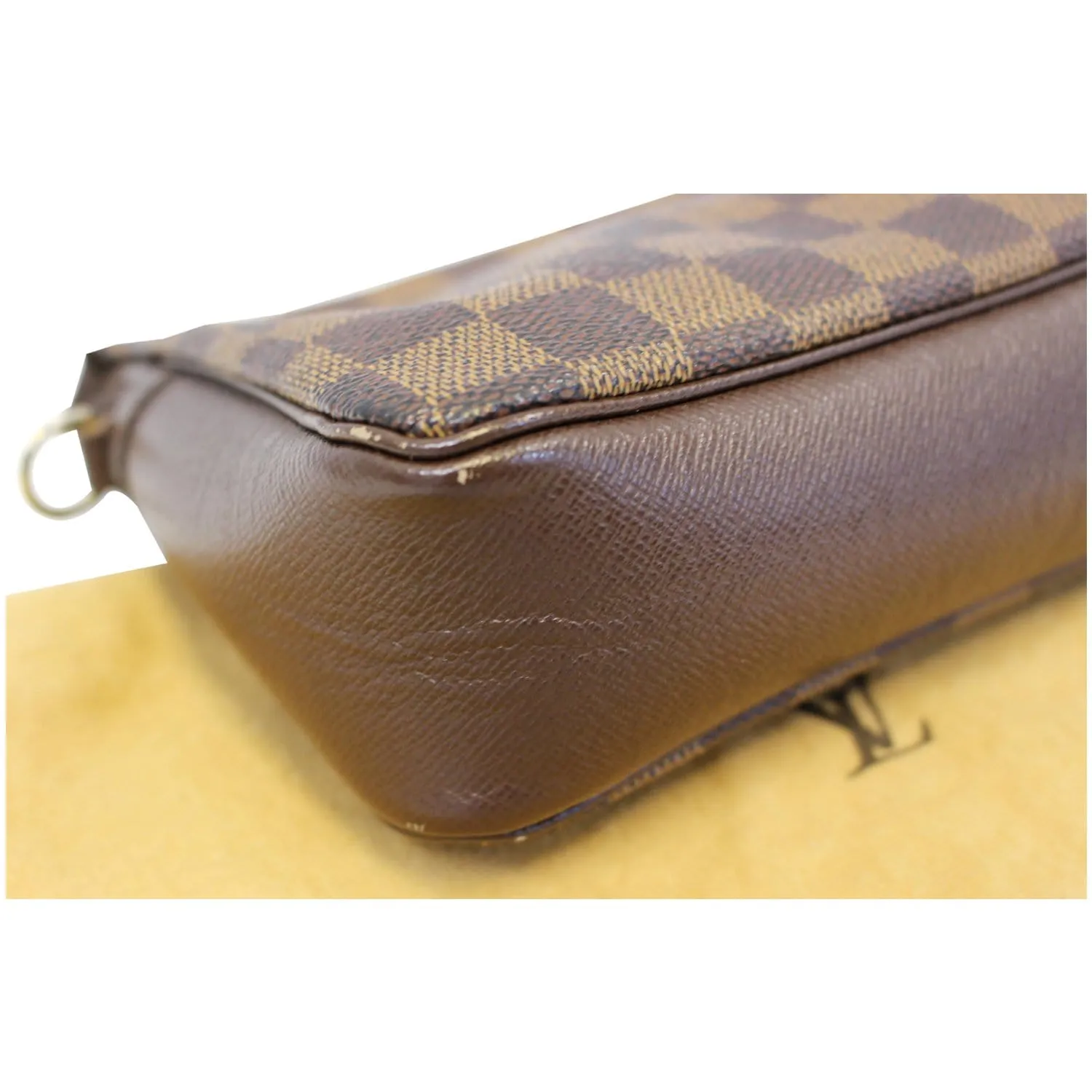 LOUIS VUITTON Truth Damier Ebene Makeup Pouch Bag Brown