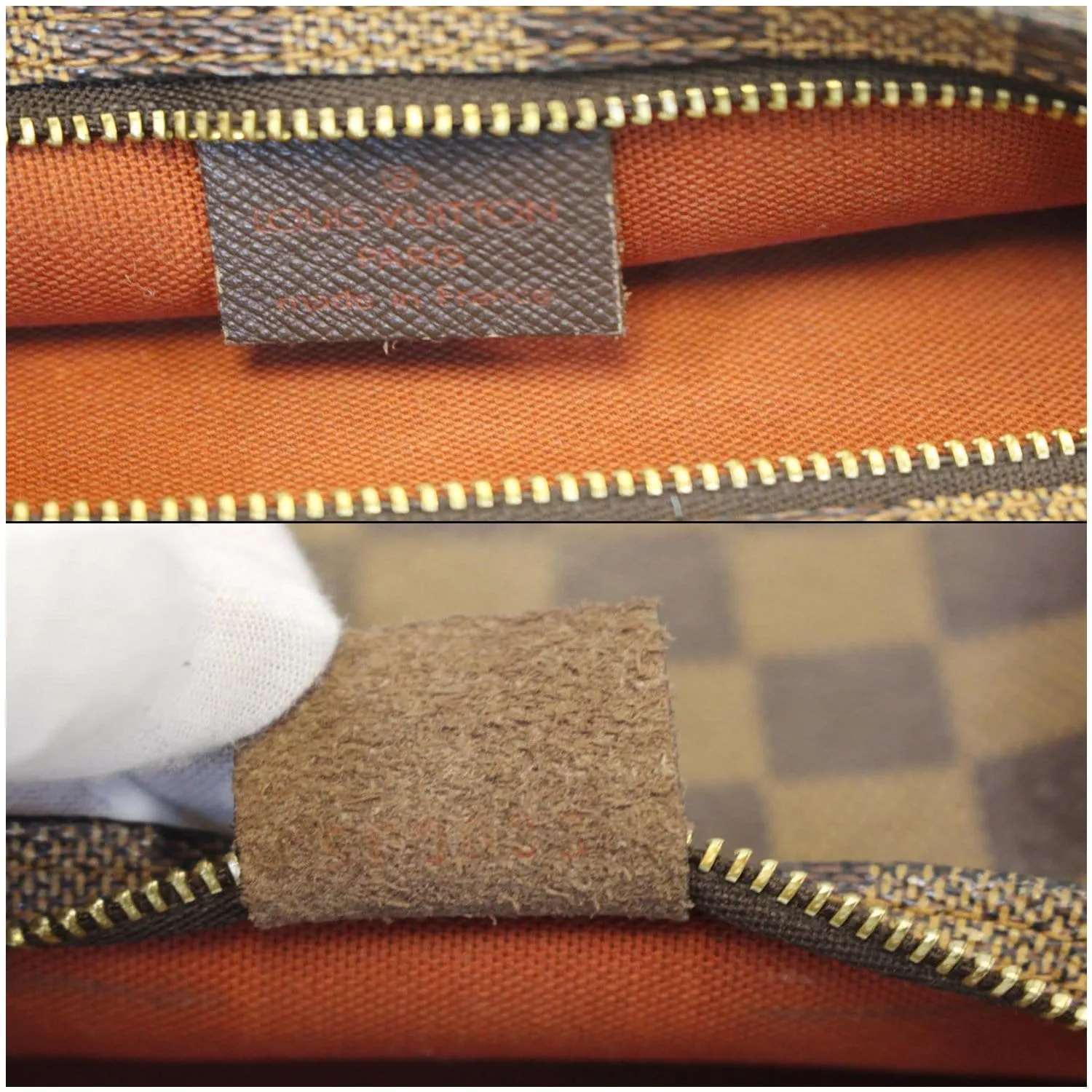 LOUIS VUITTON Truth Damier Ebene Makeup Pouch Bag Brown