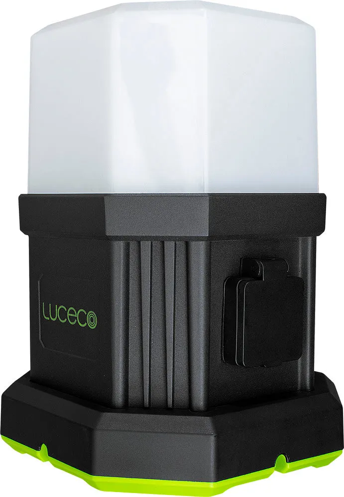 Luceco LWHOA70G65UK Herculous Open Area Worklight 7150lm 66W 6500K 1xUK Socket 3m Cable   UK Plug
