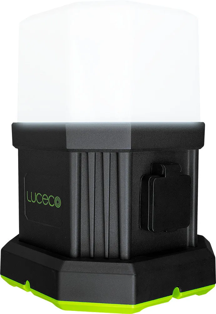 Luceco LWHOA70G65UK Herculous Open Area Worklight 7150lm 66W 6500K 1xUK Socket 3m Cable   UK Plug