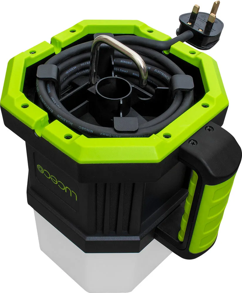 Luceco LWHOA70G65UK Herculous Open Area Worklight 7150lm 66W 6500K 1xUK Socket 3m Cable   UK Plug
