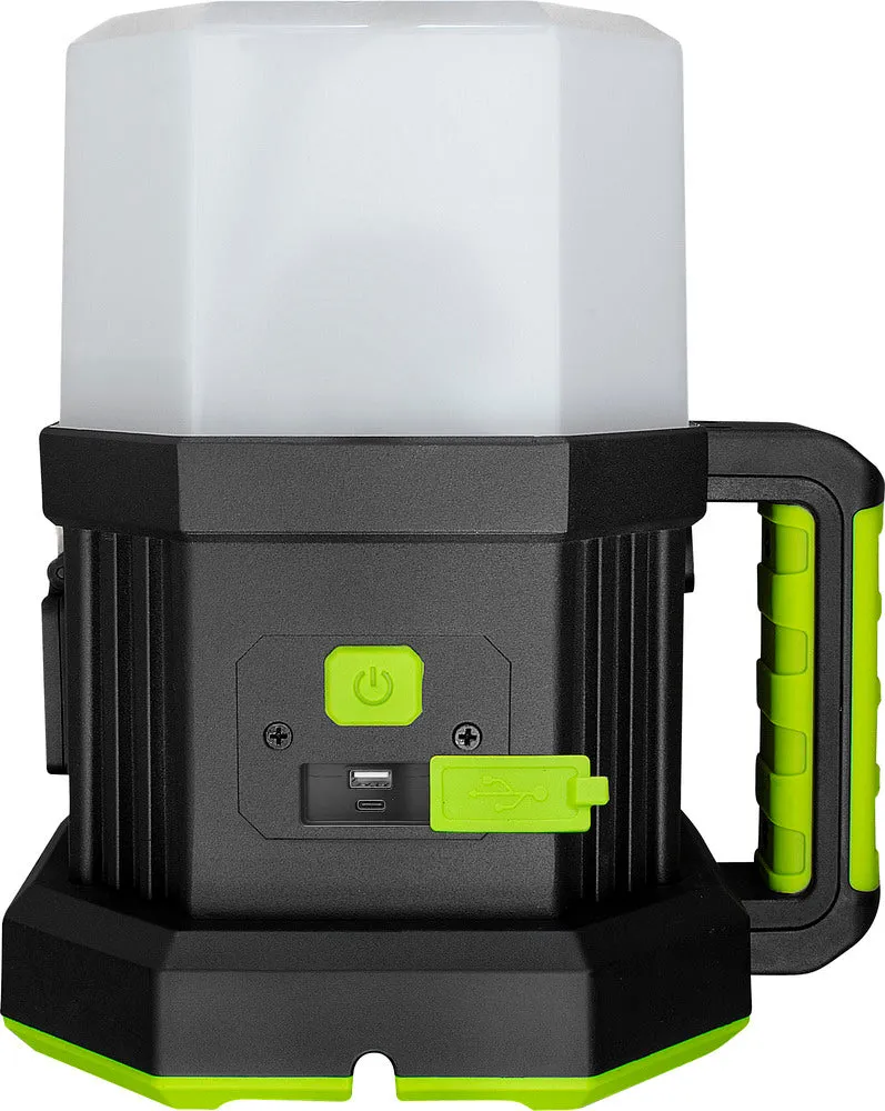 Luceco LWHOA70G65UK Herculous Open Area Worklight 7150lm 66W 6500K 1xUK Socket 3m Cable   UK Plug
