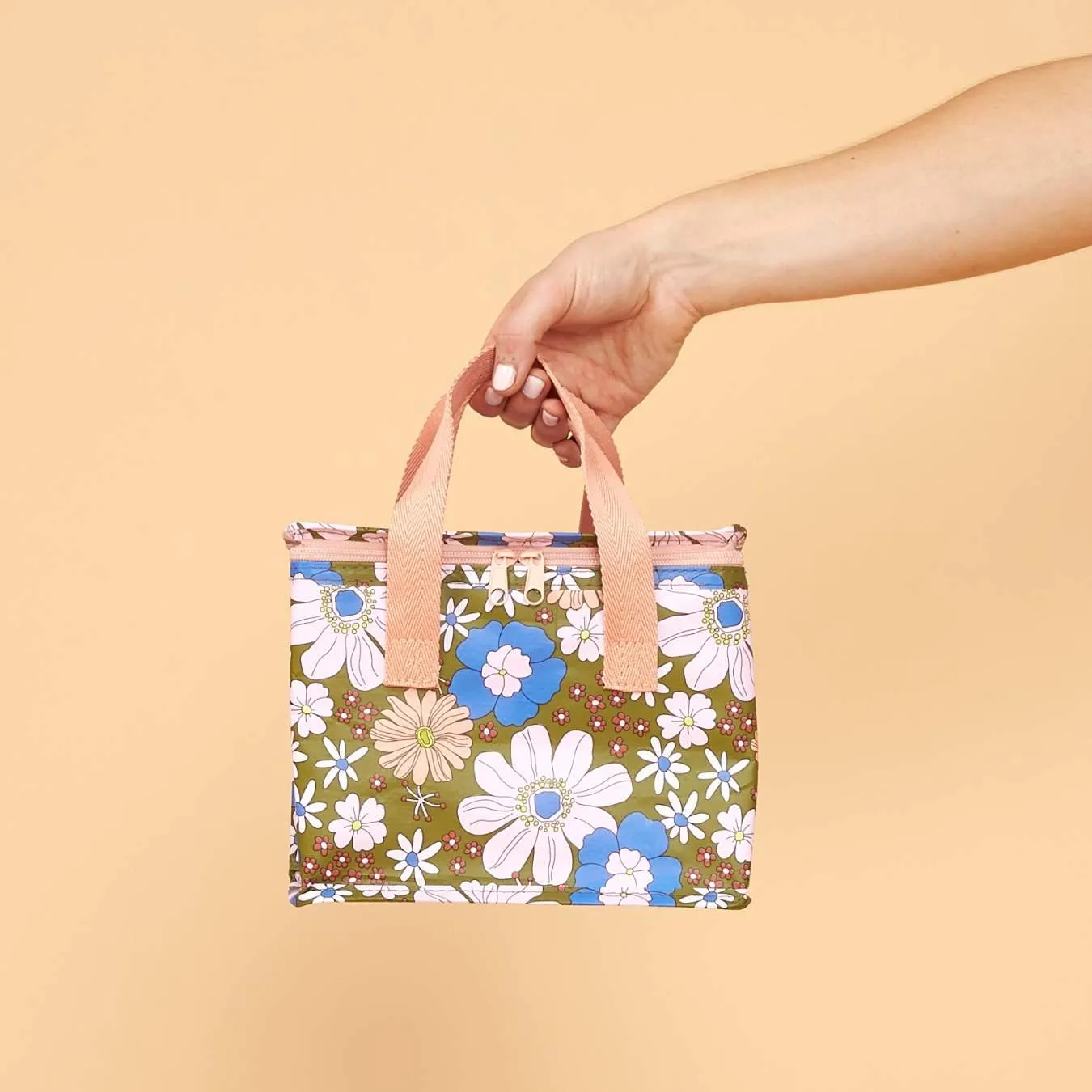 Lunch Box Blue Flowers