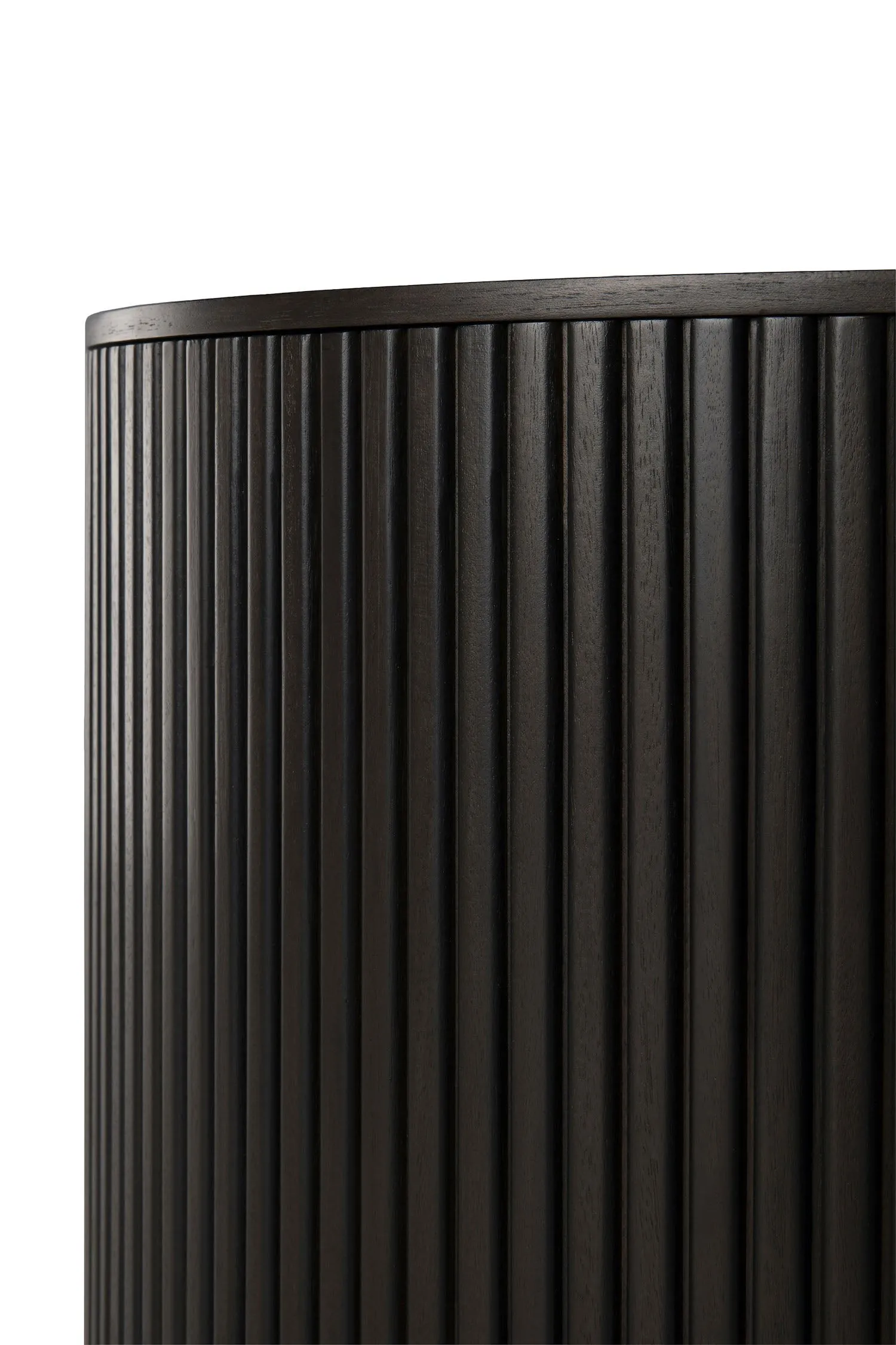 Mahogany Roller Max Dark Brown Round Coffee Table - Varnished
