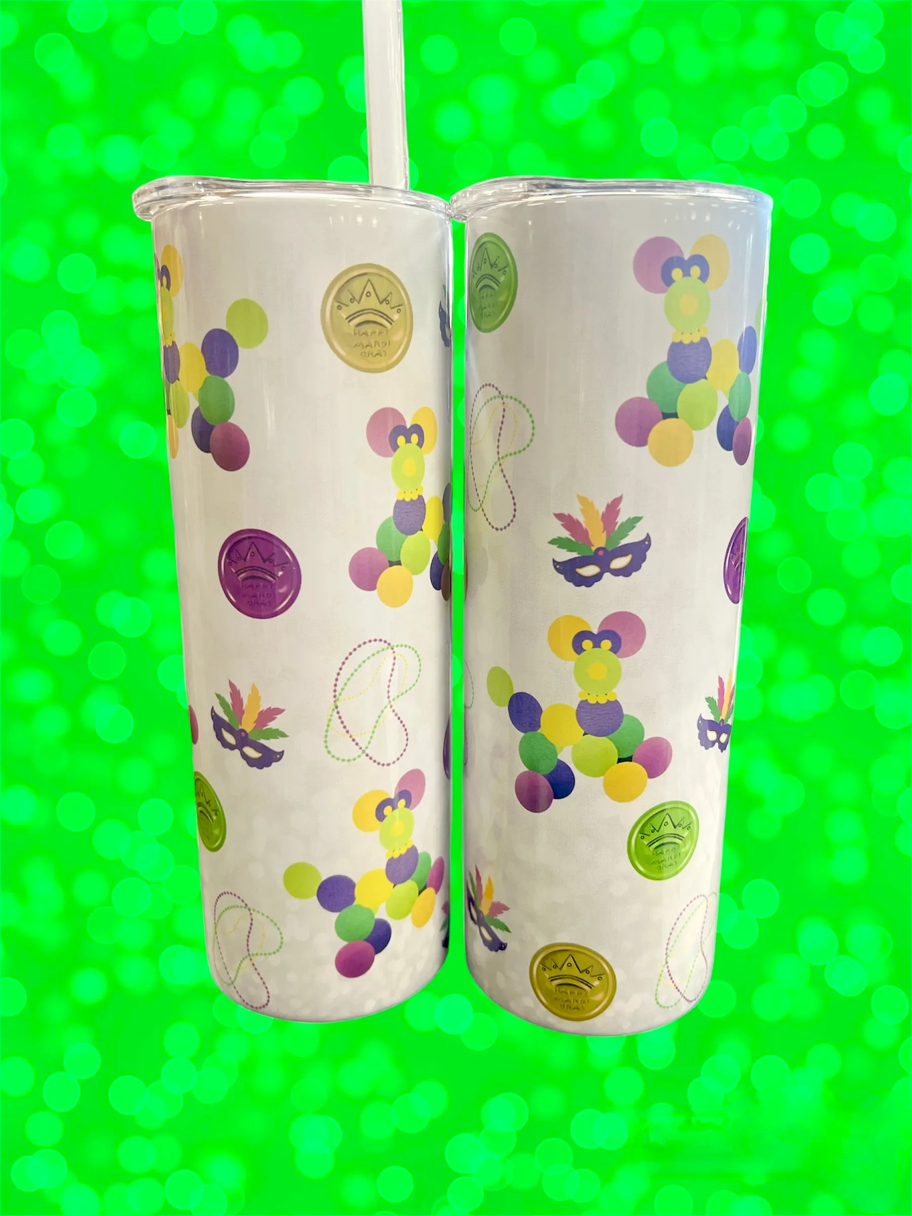 Mardi Gras 20oz Tumblers