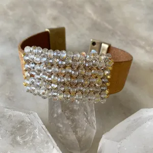 Martell Golden Rutilated Quartz Statement Cuff