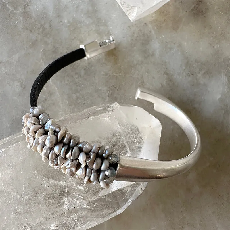 Martell Heishi Pearl Cuff