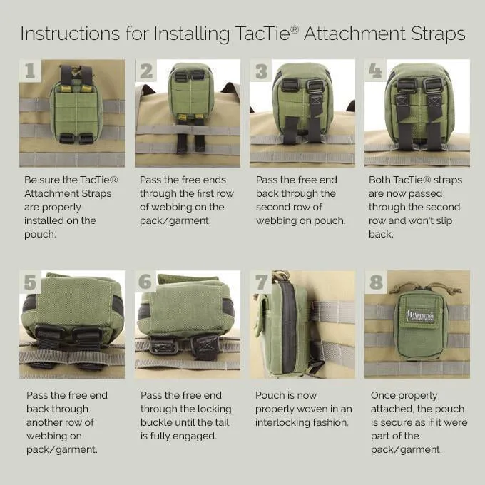 Maxpedition 5" TacTie Attachment Strap (Pack of 4)