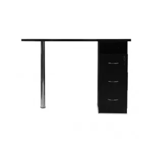 May Manicure Table with Metal Leg 3 Draws