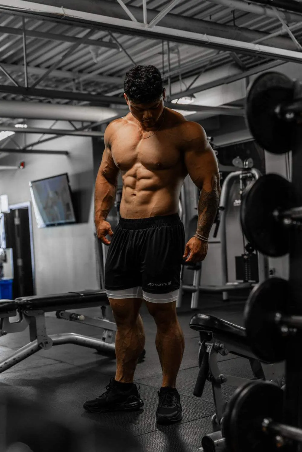 Men's 2-In-1 7" Gym Shorts - Black