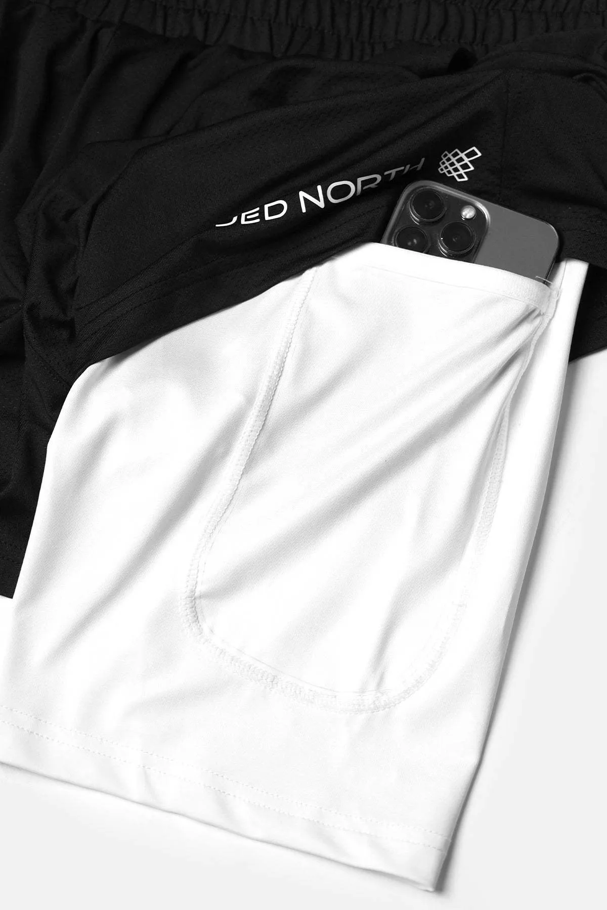 Men's 2-In-1 7" Gym Shorts - Black