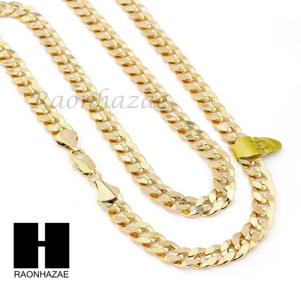 MENS L LAST SUPPER PENDANT & DIAMOND CUT CUBAN LINK CHAIN NECKLACE NN55