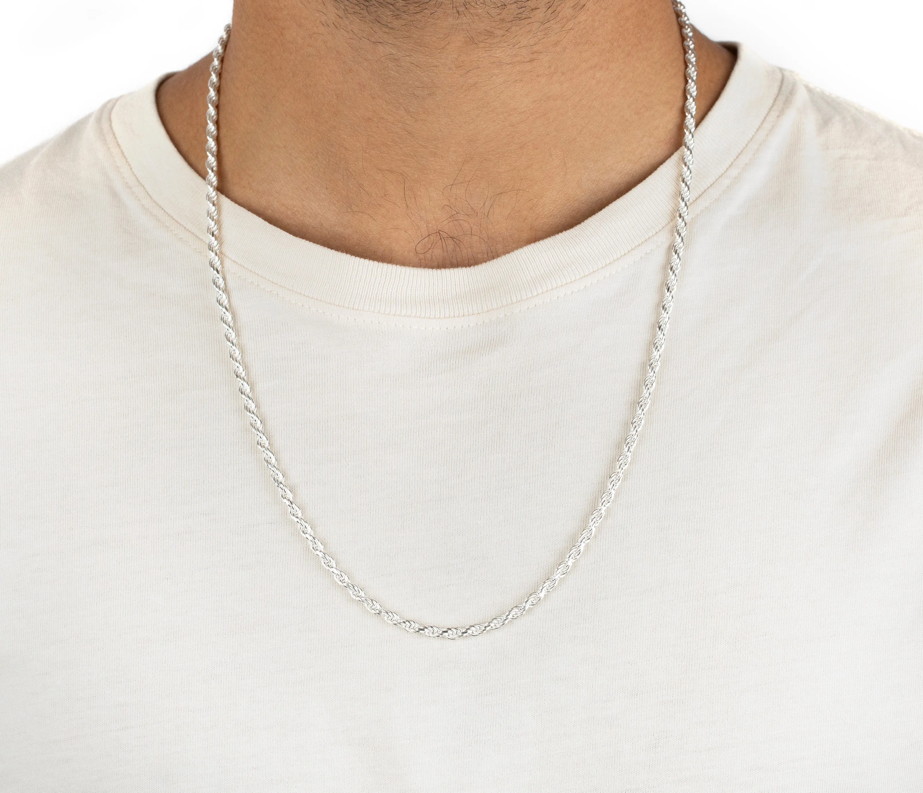 Men's Rope Chain Necklace