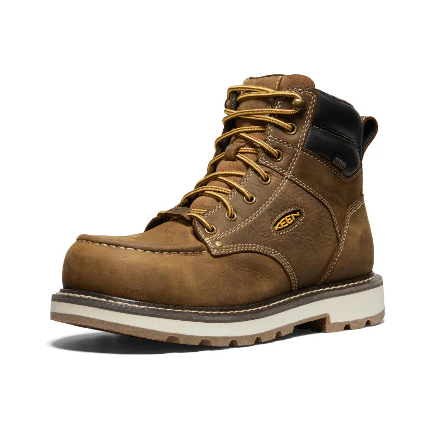 Men's Work Boots KEEN Cincinnati 6" Waterproof 90° Heel Boot (Carbon Toe)