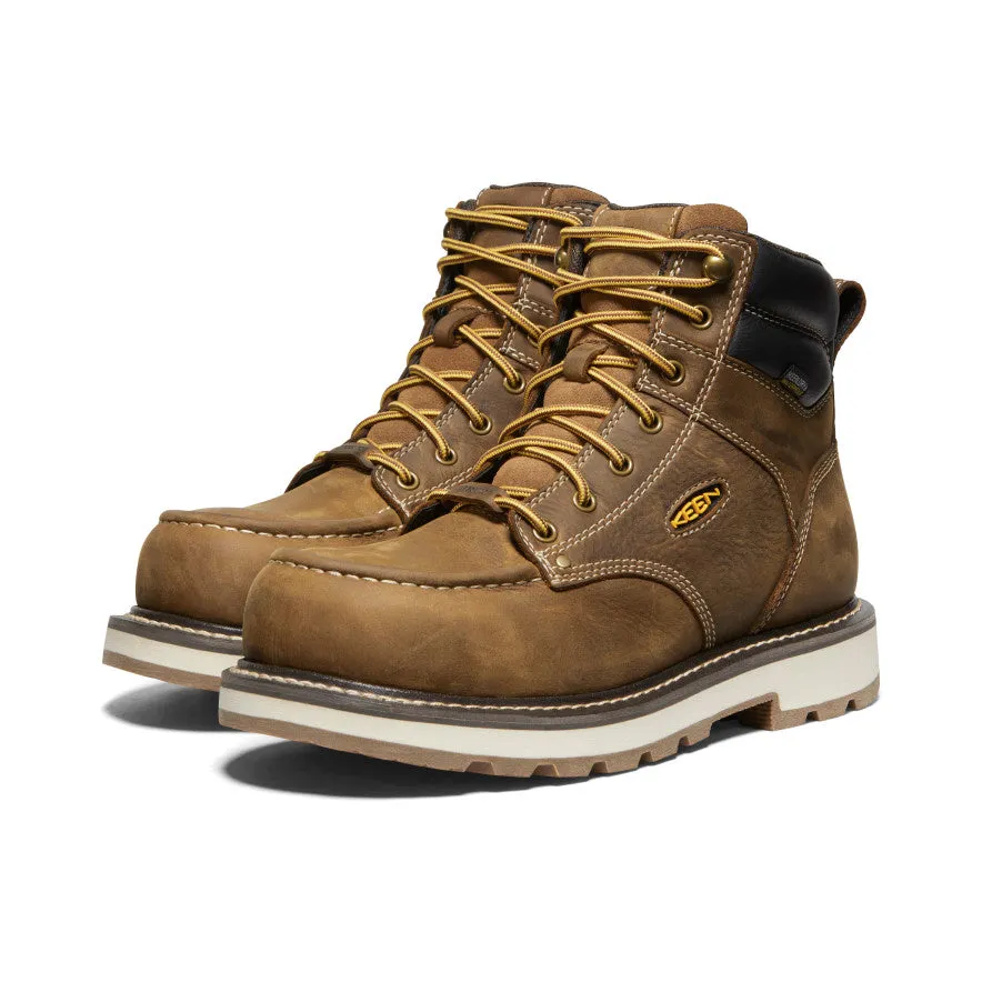 Men's Work Boots KEEN Cincinnati 6" Waterproof 90° Heel Boot (Carbon Toe)