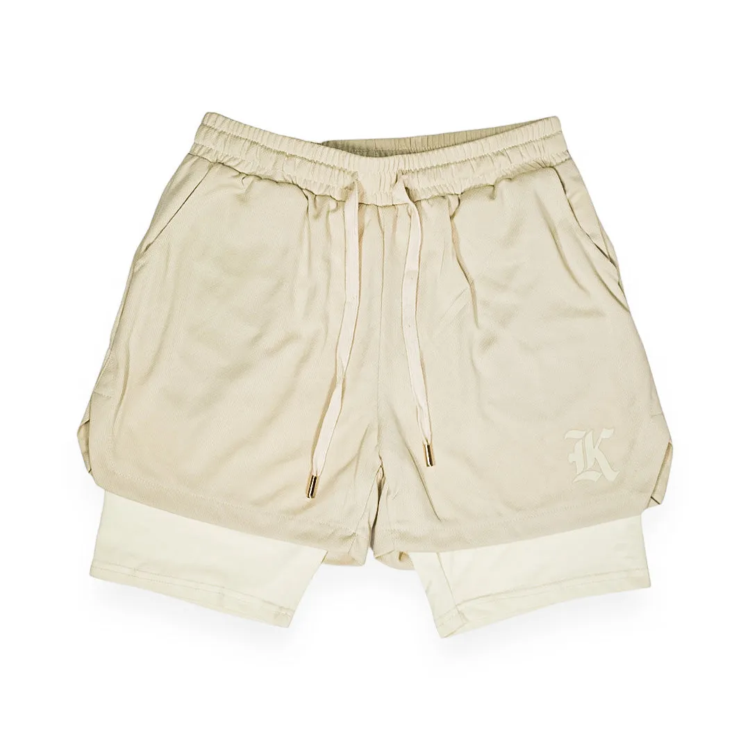 Mesh Liner Shorts (Cream)
