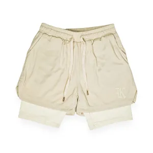 Mesh Liner Shorts (Cream)