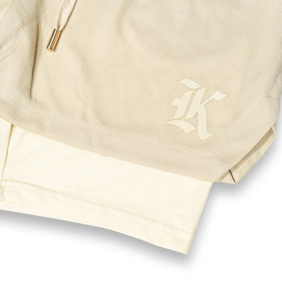Mesh Liner Shorts (Cream)