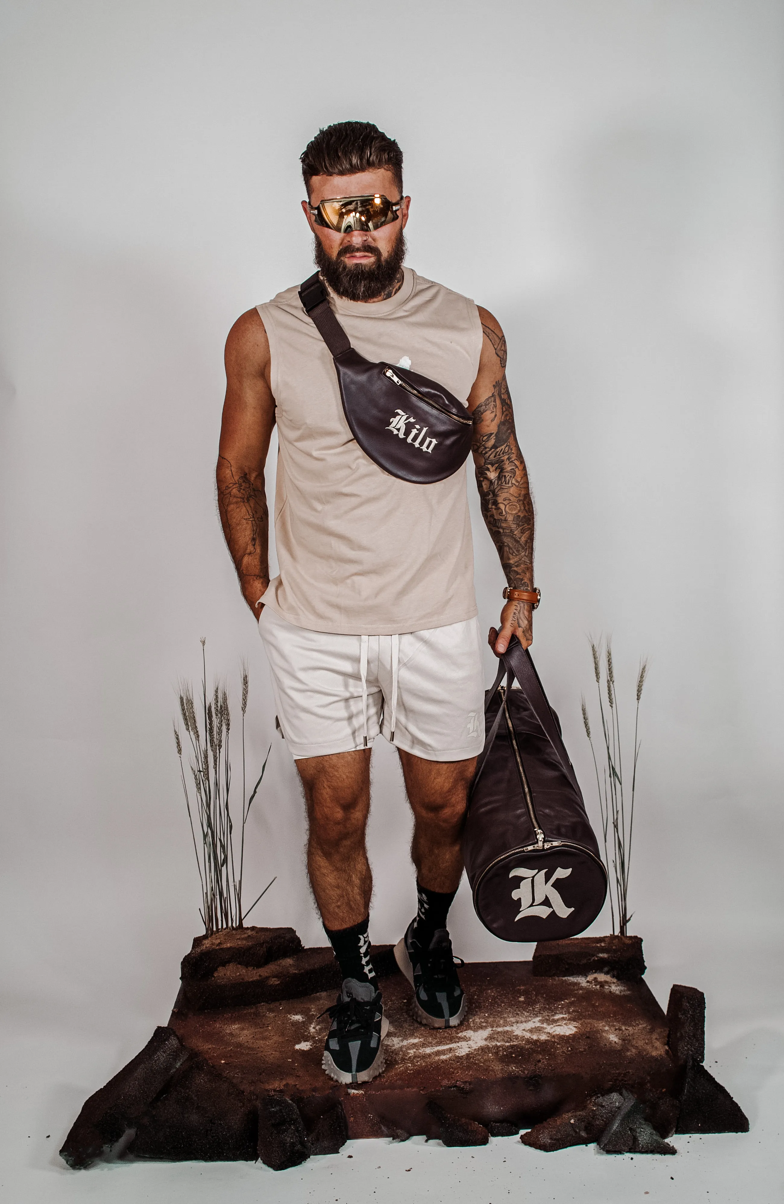Mesh Liner Shorts (Cream)