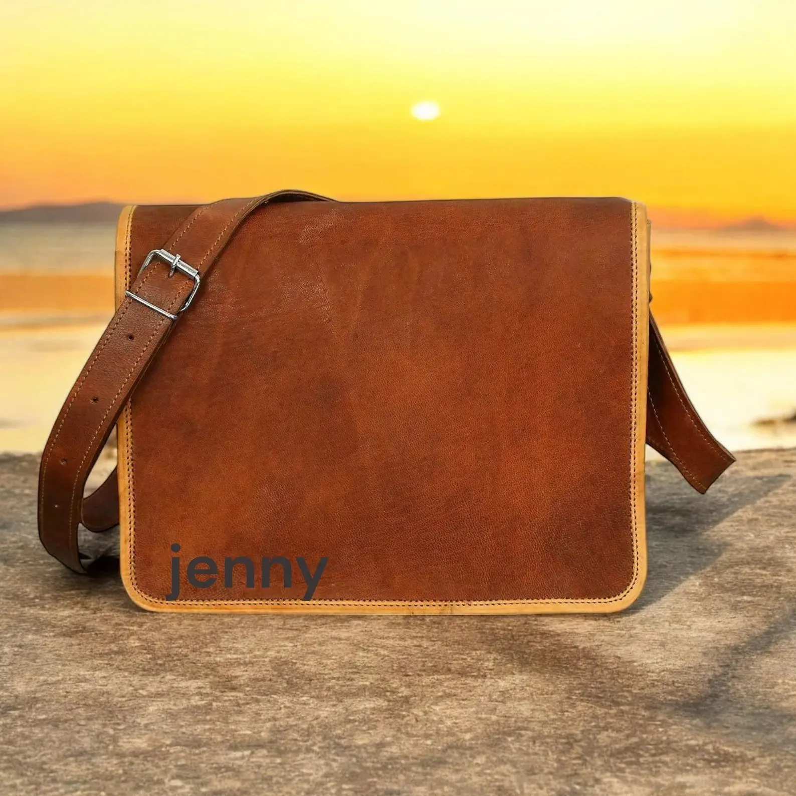 Messenger Bag – Classic Leather Unisex