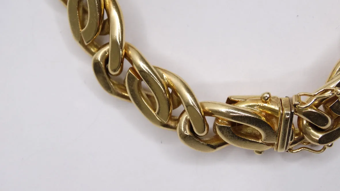 Miami Cuban Bracelet 14k Yellow Gold Chain Link