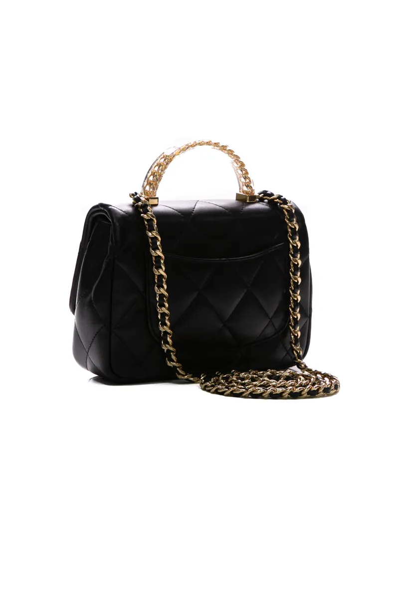 Mini Flap Bag with Top Handle