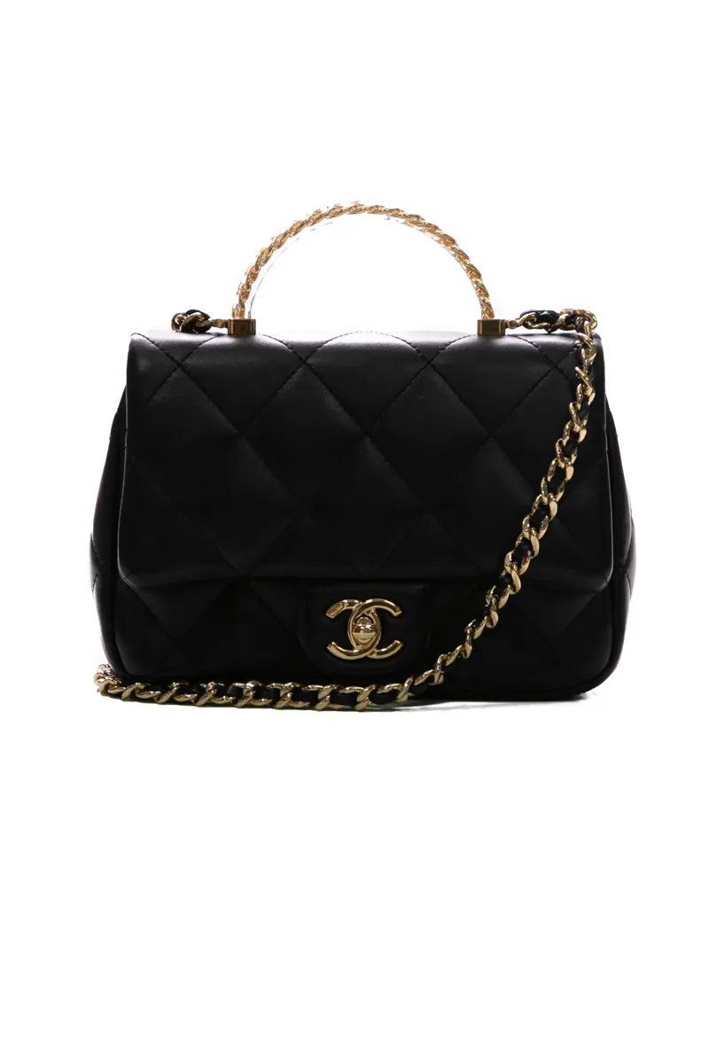 Mini Flap Bag with Top Handle