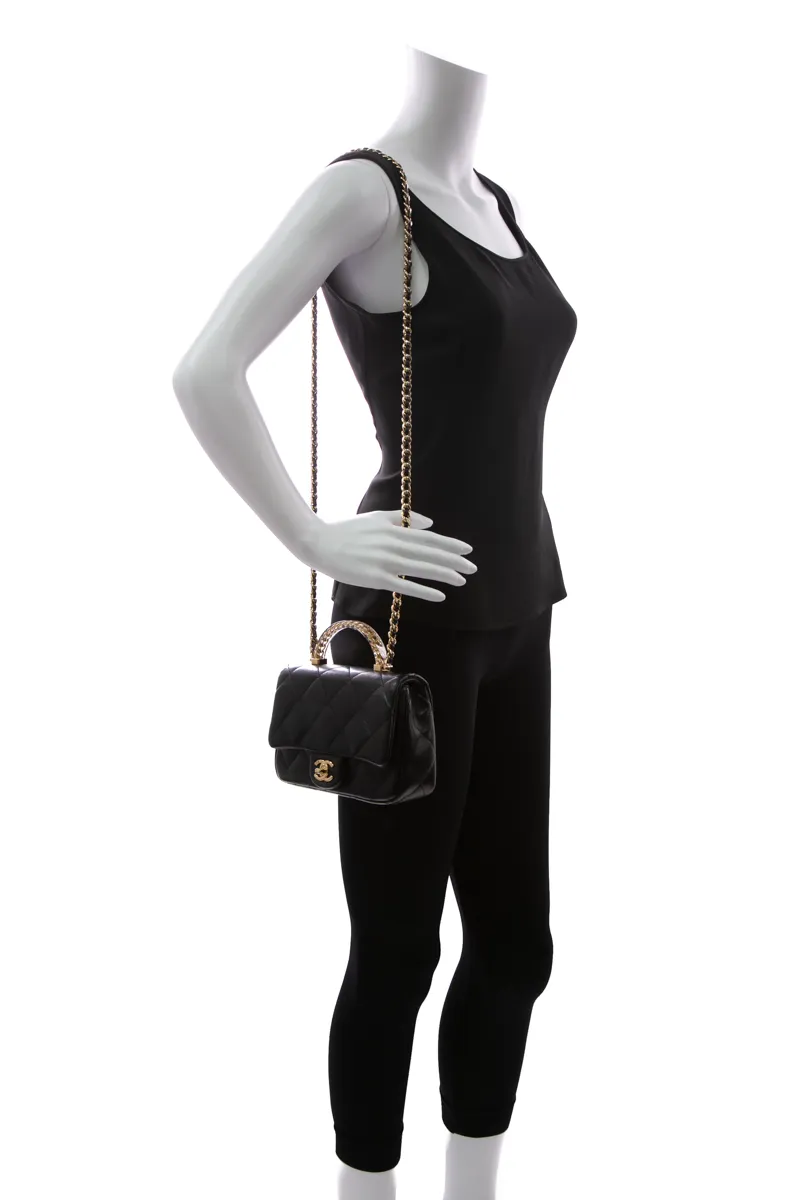 Mini Flap Bag with Top Handle