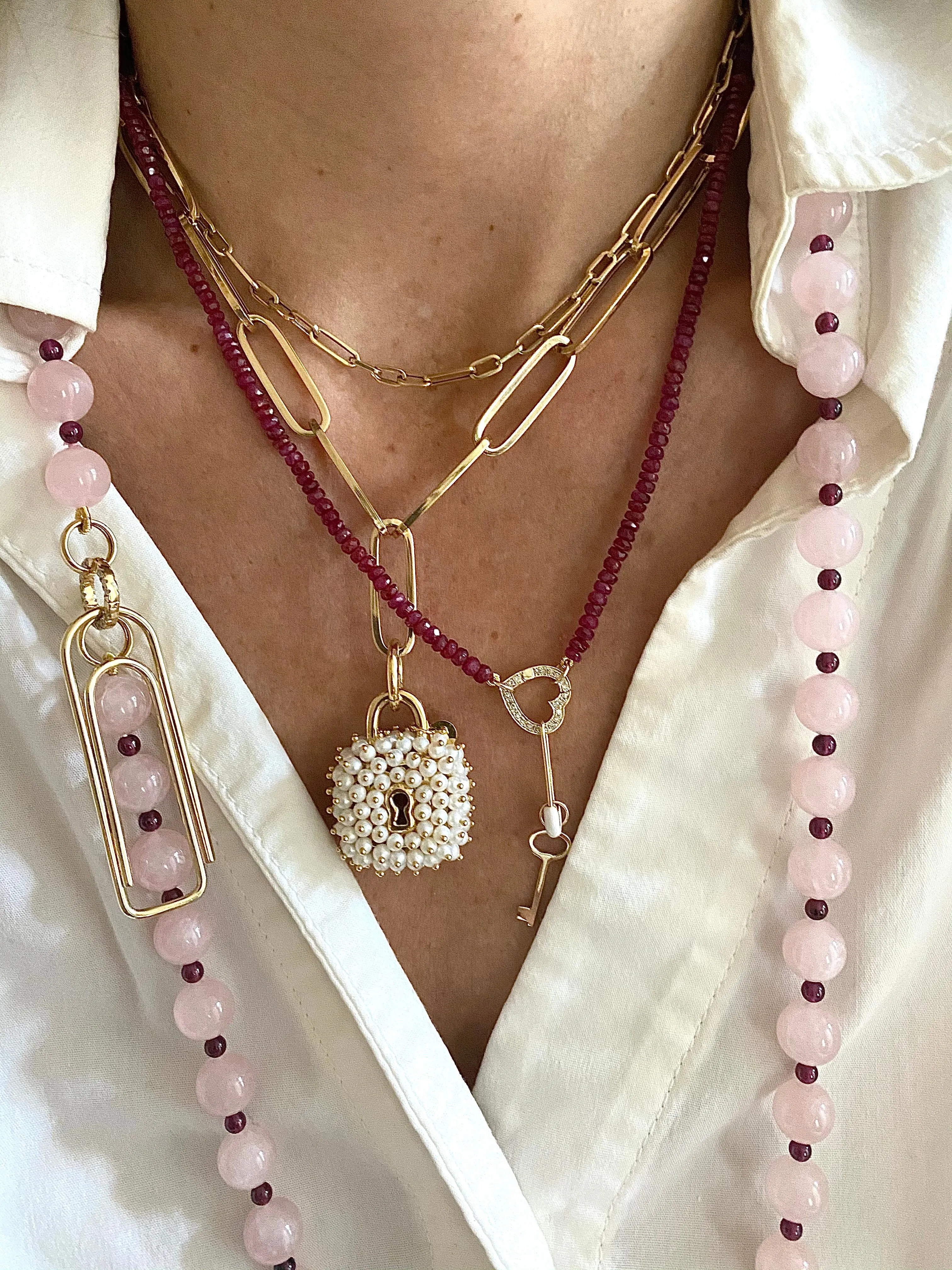 Mixed Links Chain Necklace