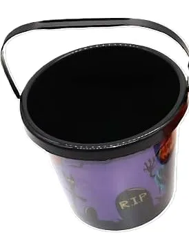 MPS My Party Suppliers 1 pc. Pumpkin Basket with Strap, Candy Jar, Pumpkin Candy Bucket/Basket Halloween Decor, Halloween Pumpkin Bucket Purple, Halloween Candy Basket for Kids, Halloween Decoration